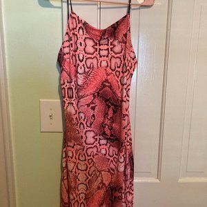 Pink Snakeskin Mini Dress Dollskill